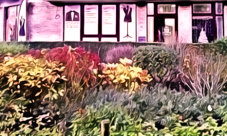 magasin en bande désin, winkel in tekenversie