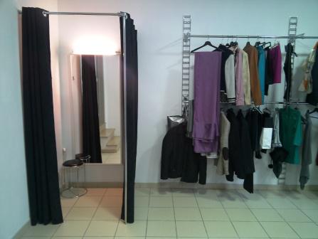 Pashokje met de verlichting aan.